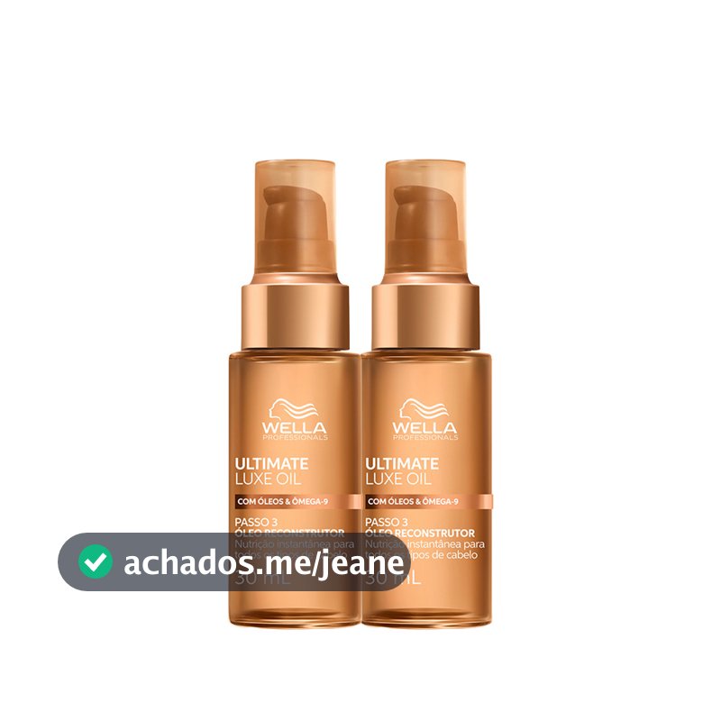 Kit Wella Professionals Ultimate Luxe Oil - Óleo Capilar 30ml  (2 unidades)