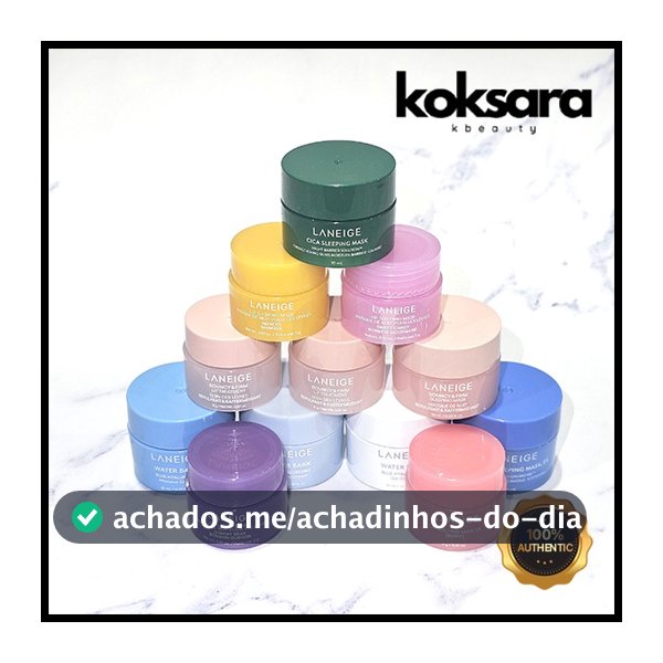 Laneige Máscara De Dormir Água 15ml , cica 8ml , 10ml , barry 3ml , Sweet Candy Creme gel Hidratante bouncy E Firme Intensivo 10ml Gummy Bear 3ml