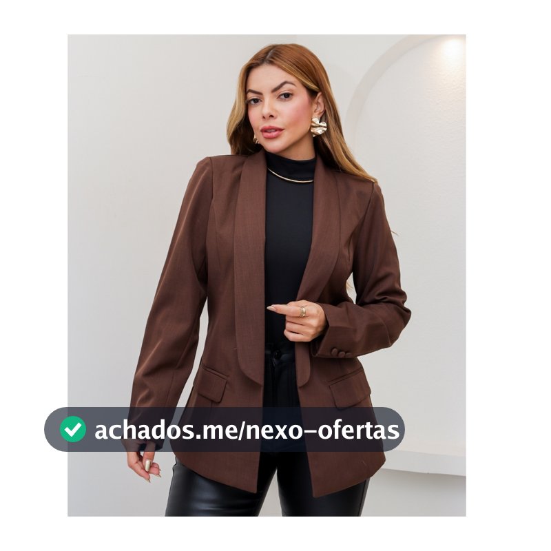 Blazer Feminino Social Alfaiataria Elegante Trabalho Manga Longa 3RD SD1460