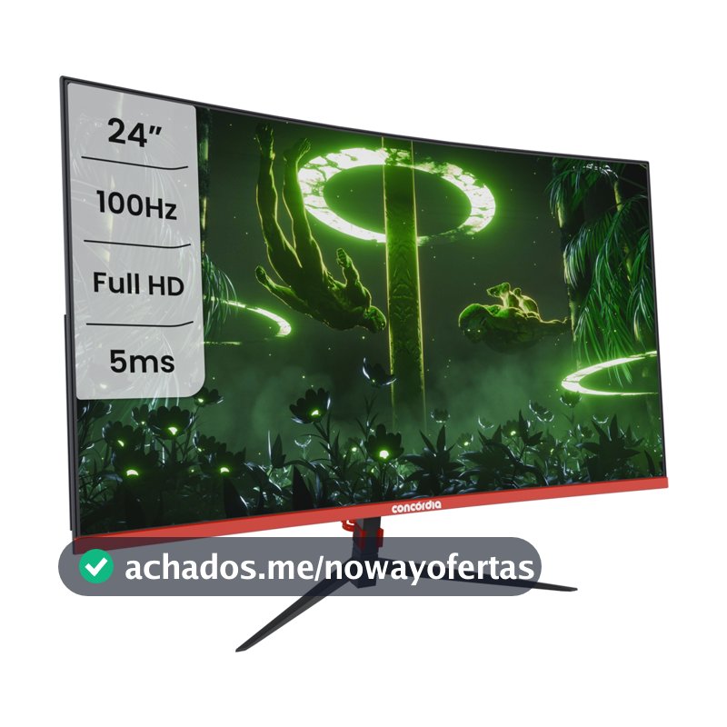 Monitor Gamer Curvo CZ238F Concórdia 23.8" 100hz LED Full HD HDMI VGA SRGB 99%