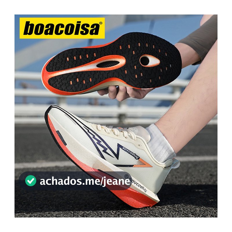 Tênis De Corrida Placa De Carbono Malha Respirável Absorção De Choque Profissional Unissex Para Treinamento