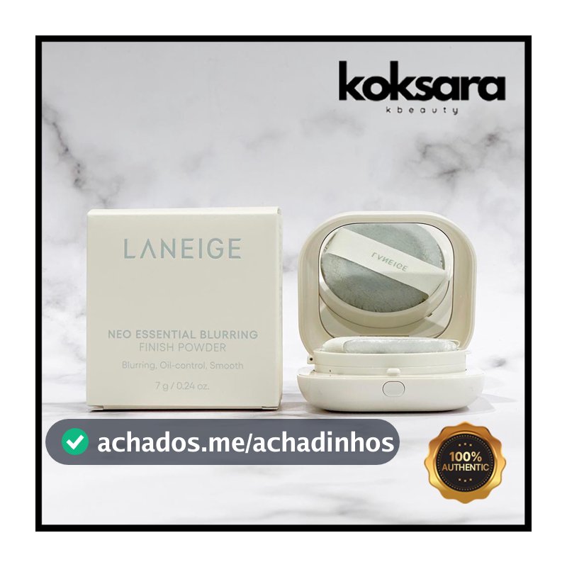 laneige neo essential blurring finish powder 7g, refill 7g