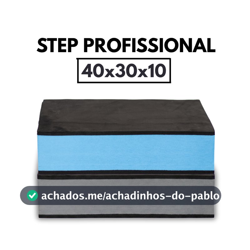Step Academia 40x30x10 Plataforma Treino Funcional Musculação Cardio Estepe GinásticaExercício Stepe