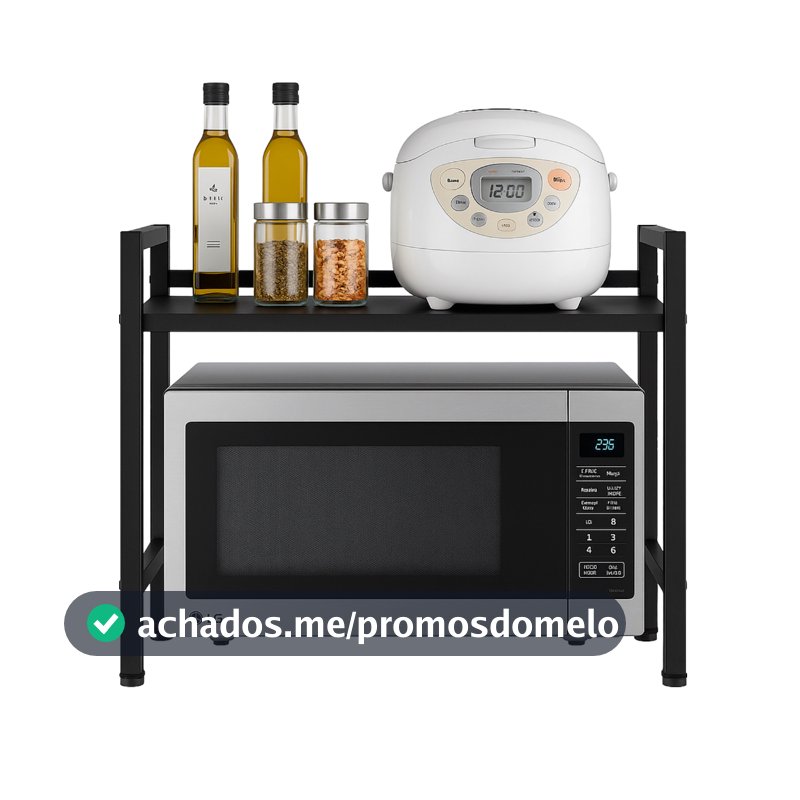 Rack Metálico Multiuso Decoteam Ajustável Para Microondas