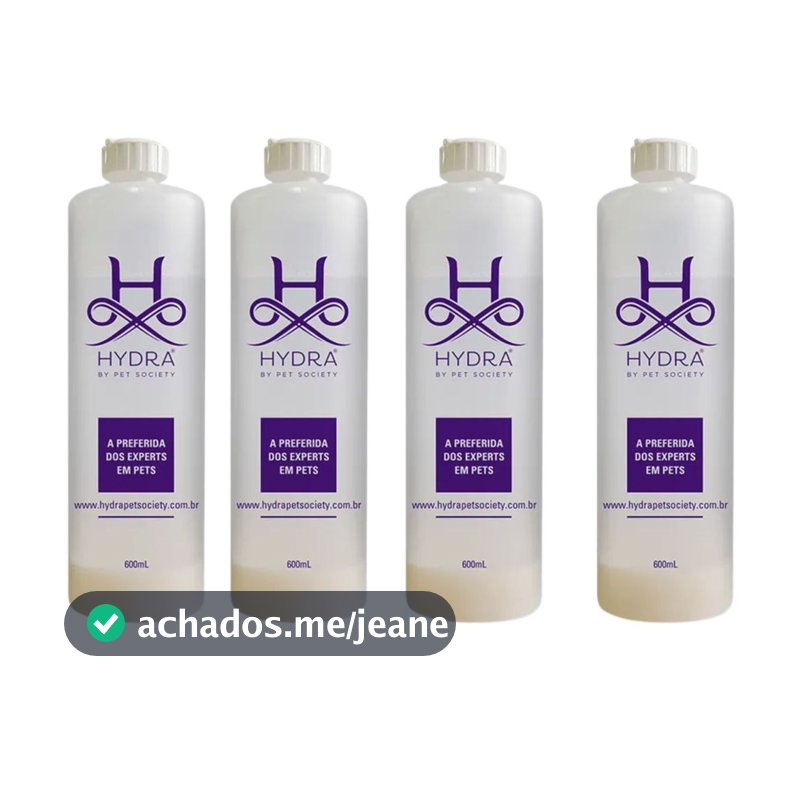 04 Frasco Diluidor para Shampoo e Condicionador Pet Society Hydra 600ML