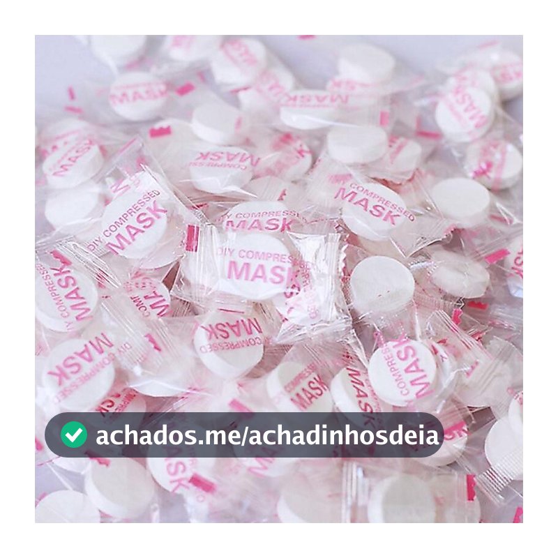 Kit 30/60/90/120 Máscara Desidratada Comprimido Compactada