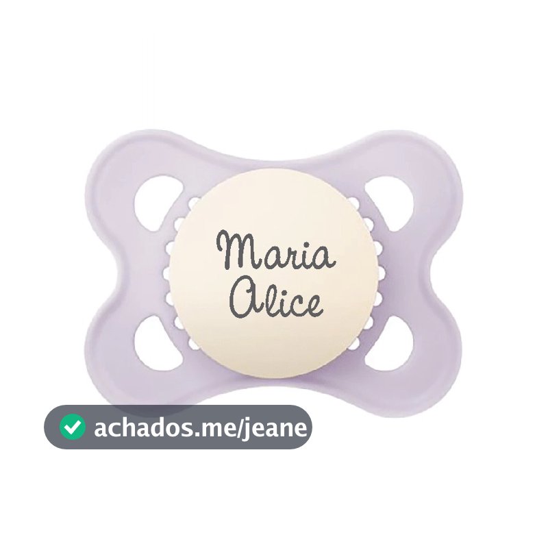 Chupeta mam original personalizada com nome 0-6 meses Skin Soft