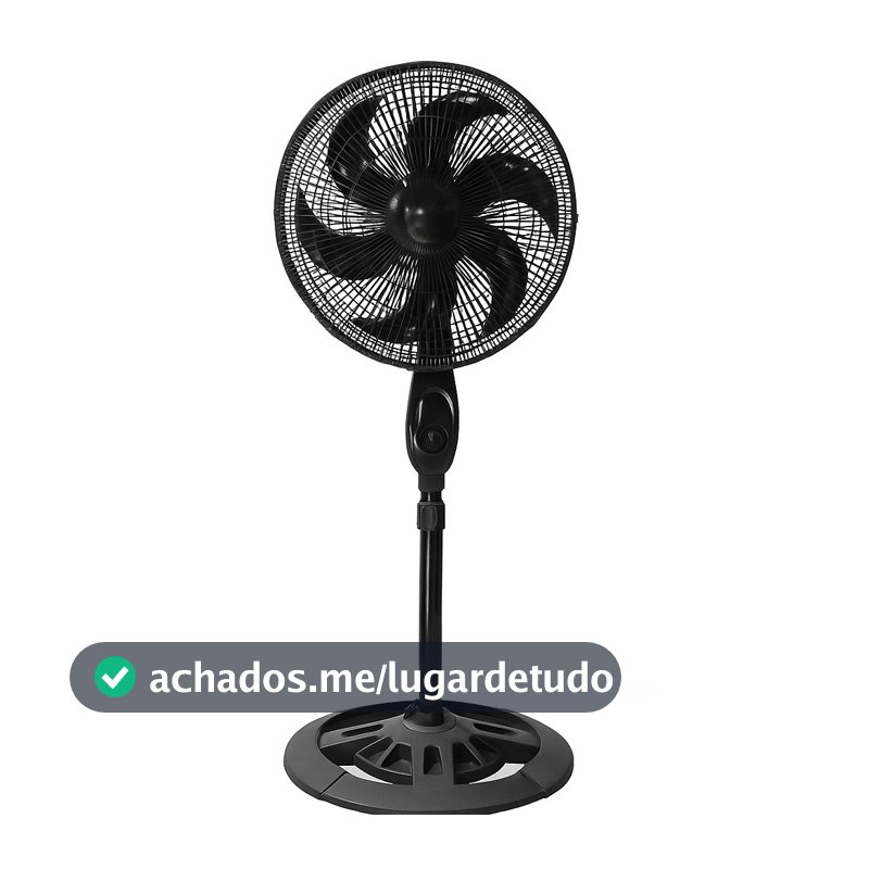 Ventilador de Pé e Chão 18 Polegadas Turbo Altura Ajustável 3 Velocidades 110/220V FS109