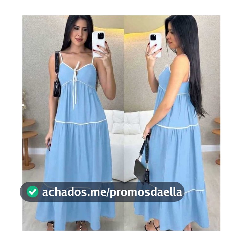 Vestido Longo Vies Alças Finas, Look Verão, Premium, Fashion, Princesa, Moderno, Elegante, Delicado e Encantador.