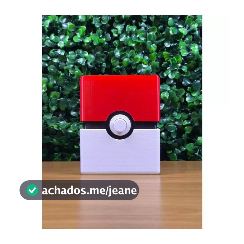 Caixa Estojo para Cartas Pokémon | Deck box Pokemon TCG | Card Gaming Pokemon