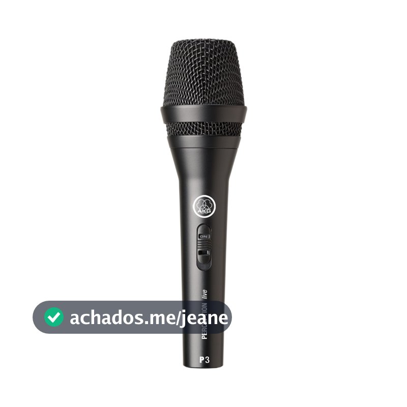 Microfone Profissional Dinâmico Akg P3s Perception P3 S Voz E Violão