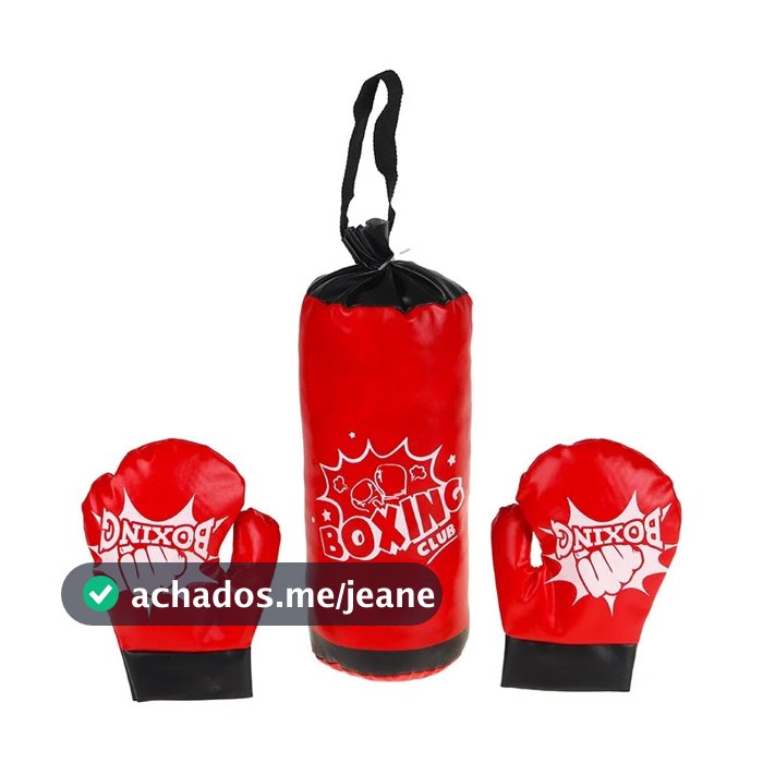 Brinquedo Saco De Pancada Infantil + Luvas Boxe Brinquedo Treino Forte