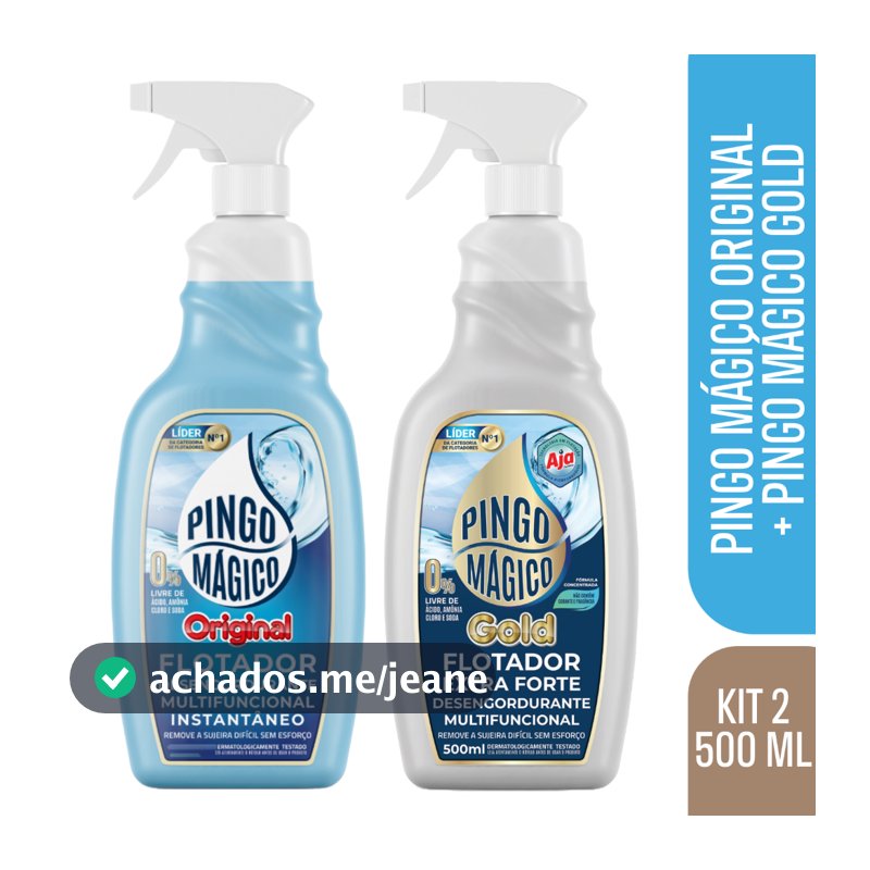 Kit Pingo Mágico Original + Pingo Mágico Gold - 500ml