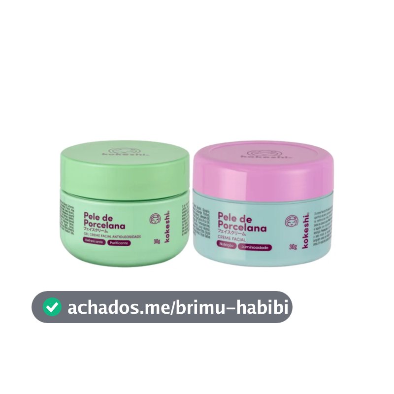 Kit Pele de porcelana e Pele de porcelana Antioleosidade Kokeshi