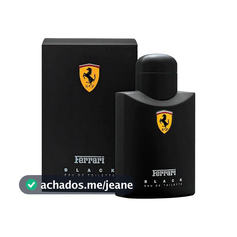 Perfume Ferrari Black Masculino 125ml Fragrância Sofisticada para Todas as Ocasiões