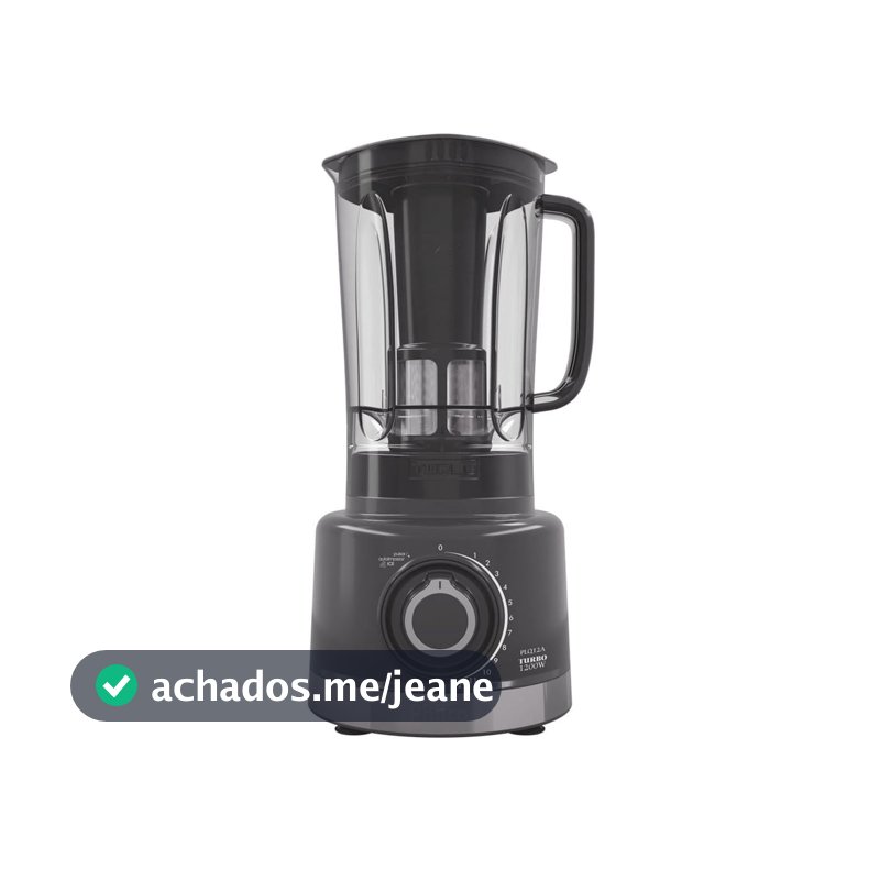 Liquidificador Philco 1200W 3L 12 Velocidades Cinza PLQ12A