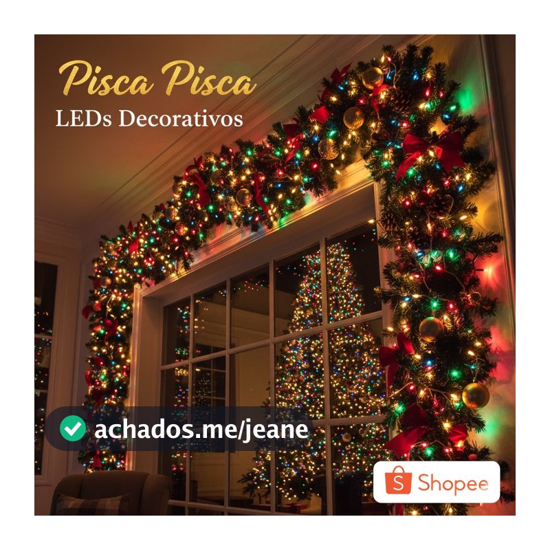 Pisca Pisca de Natal LED Cascata Luz Decorativa Natalina Fio Luminoso Enfeite de Natal para Casa Jardm Varanda