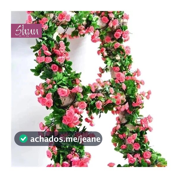Corrente de Rosas e Folhagem para Decoração de Parede e Casamento - TF802454