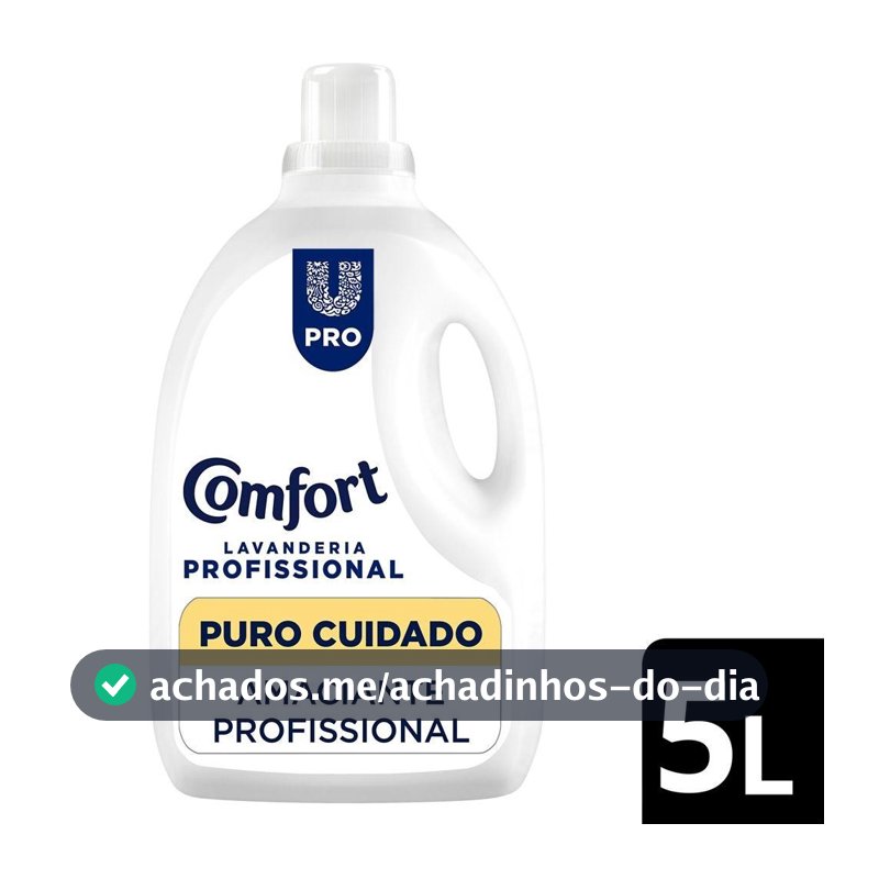 Amaciante Comfort Lavanderia Profissional Puro Cuidado 5L