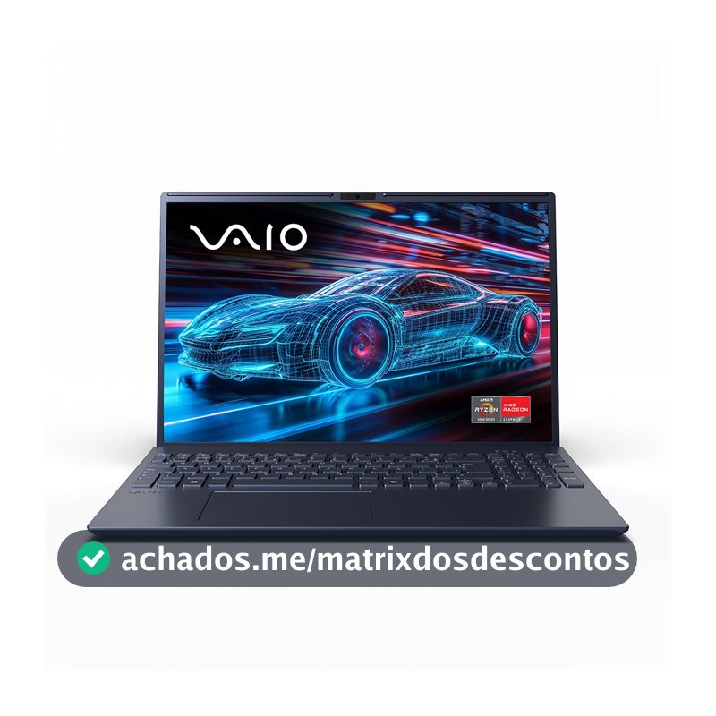 Notebook VAIO FE16 AMD Ryzen 5 - 5625U Linux 16GB RAM 512GB SSD 16" IPS WUXGA - Cinza Grafite fe 16