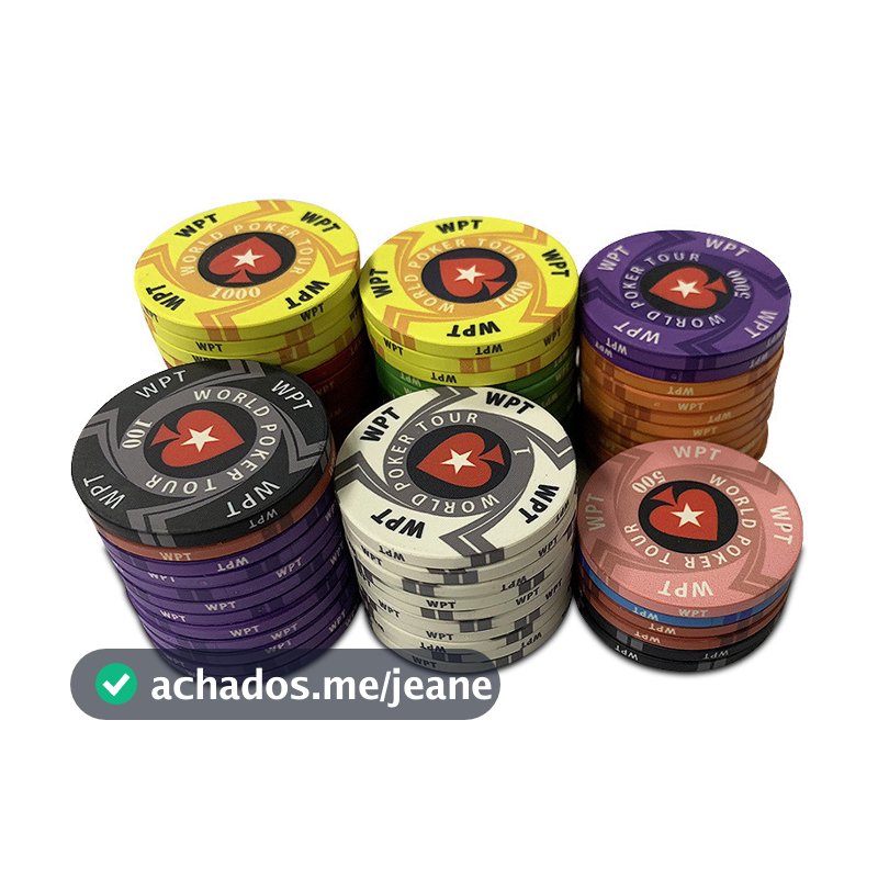 Fichas de entretenimento para jogos de mesa - Fichas de competição profissional Texas Hold'em - Fichas especiais oficiais de competição wpt/wsop