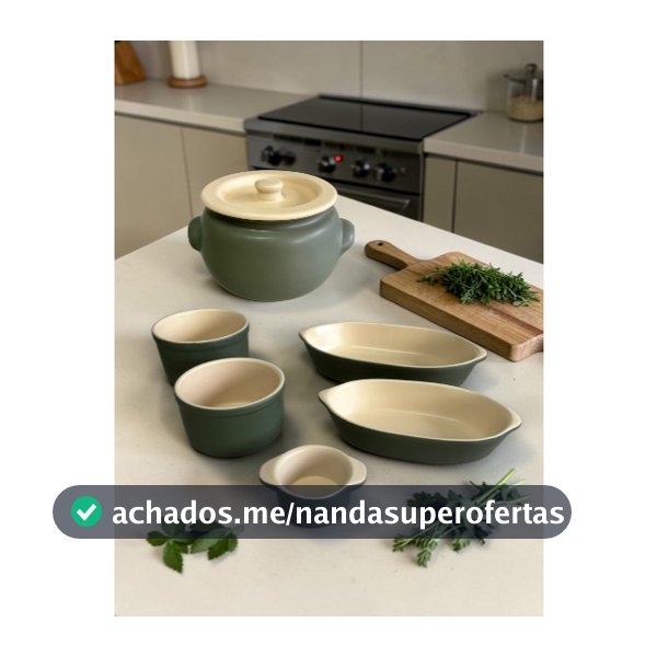 Kit Feijoada e Caldo Verde com Marfim Cerâmica Matte 5-6 Peças
