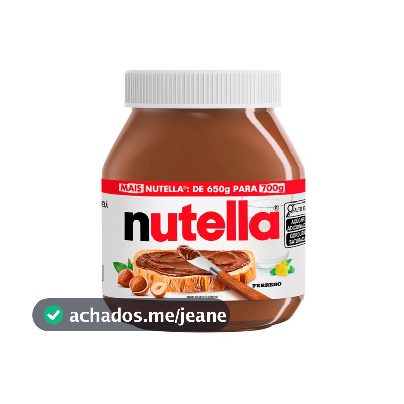 Nutella Creme De Avelã 700g, Original Ferrero - Tamanho família