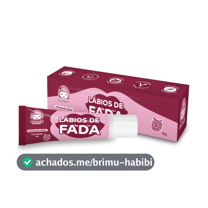 Hidratante Labial Lábios de Fada Amora Manteiga de Karité Kokeshi 10g