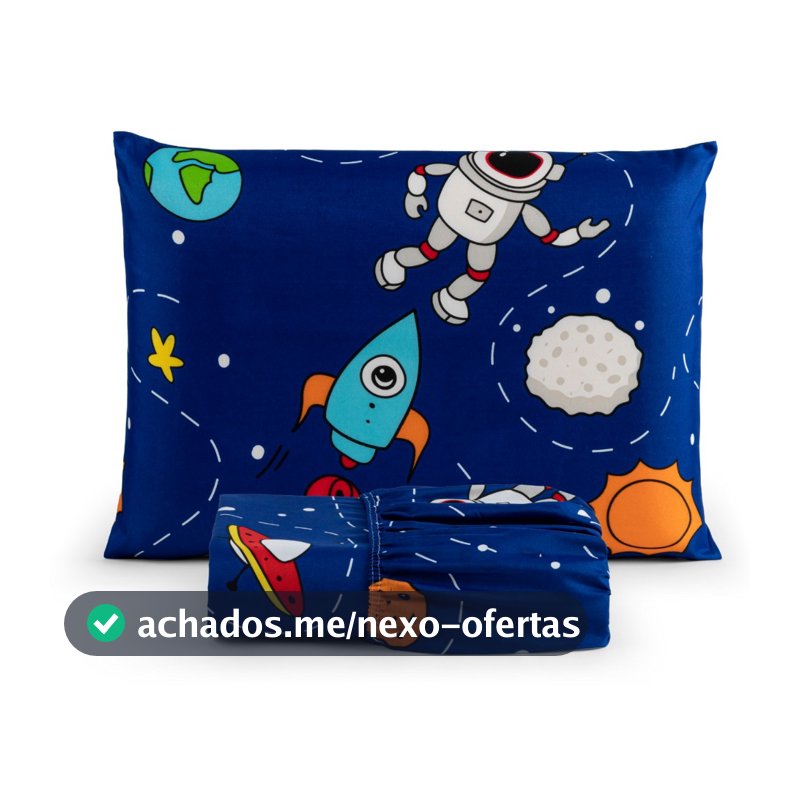 Jogo de Lençol Solteiro 2 Peças 200 Fios Infantil Cama Box Estampado Elástico Toque Macio