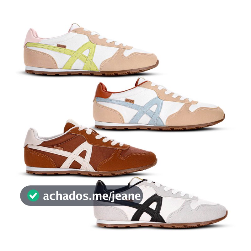 Tênis Anacapri Lola Marrom e Creme - Feminino