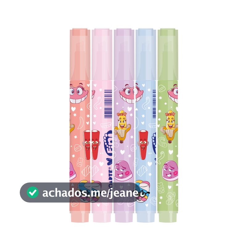 Marca-Texto Corpo Estampado c/aroma Fini Unidade Leoarte
