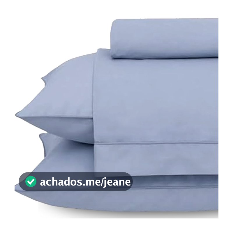 Jogo de Lençol Liso Solteiro Buddemeyer Basic Percalle Percal 180 Fios 100% Algodão Cama 3 Peças
