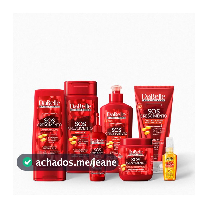 Kit Completo SOS Crescimento DaBelle Hair - 7 produtos