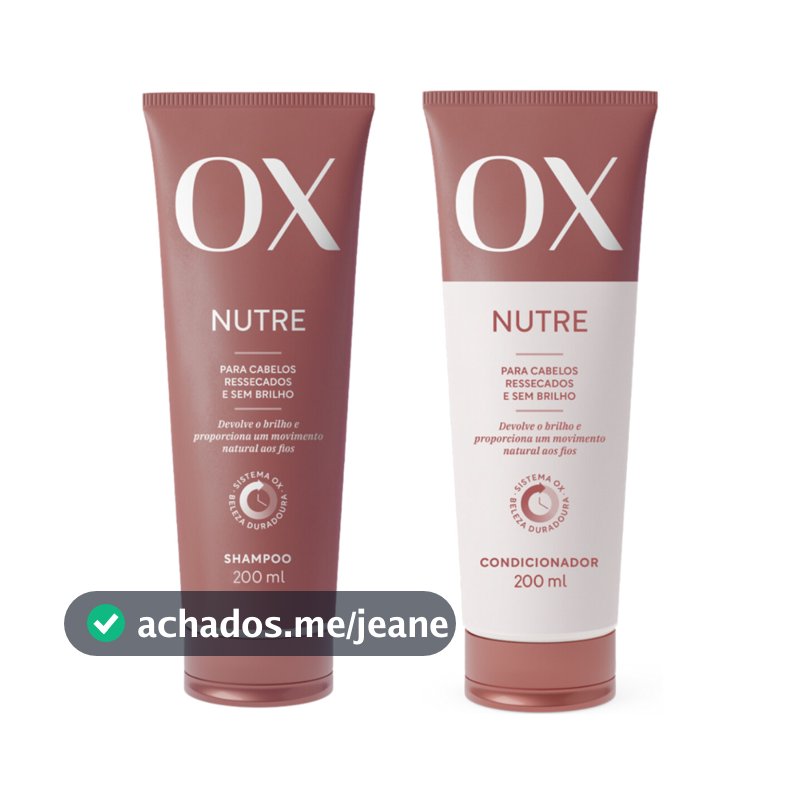 Kit OX Nutre Shampoo e Condicionador 200ml