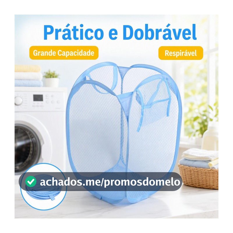 1 Rosa/Preto/Azul Cesto De Roupa Caixa Dobrável Para Armazenagem E Organização De Vestuário Brinquedos