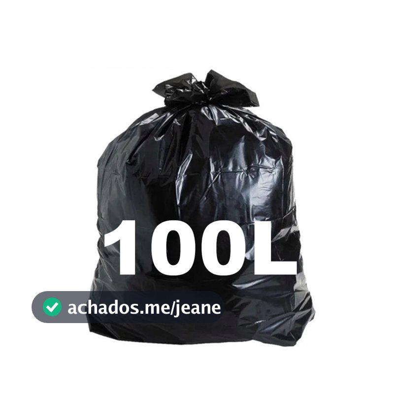 Saco de Lixo Resistente com 100 Unidades