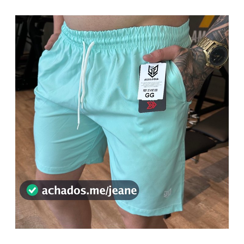 Short Masculino Tactel Premium Drifit Com Elastano Bermuda Praia Moda Verão Fitness Margus