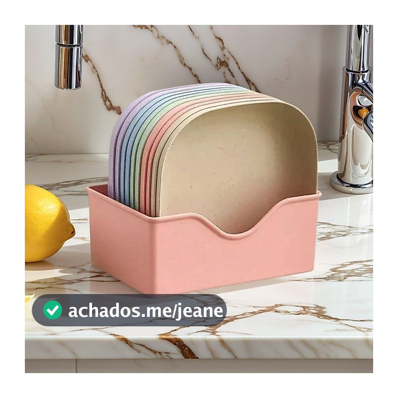 Kit Conjunto 10/20/30 Pratos Com Base Plásticos Duros Reutilizaveis