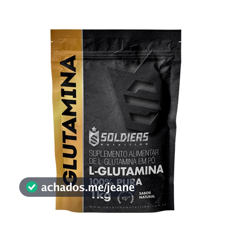 L-Glutamina Suplemento Nutricional 100% Pura e Importada - Soldiers Nutrition Aminoácido Recuperação Muscular