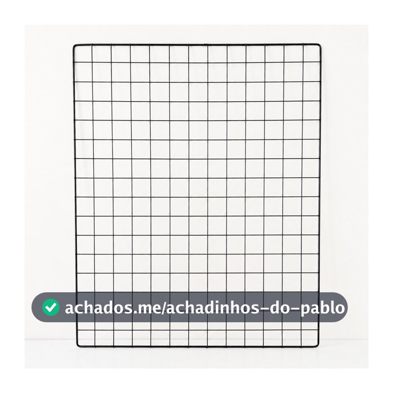 Tela Aramada 60x80 Grade Aço Memory Board, Expositor, Organização