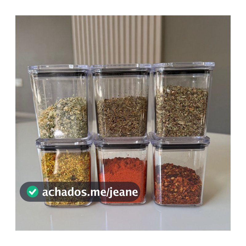 Pote 200ml Hermético – Acrílico p/ Condimentos temperos