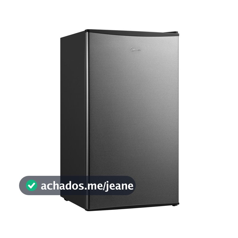 Frigobar Midea 93l Inverter Preto com Porta na Cor Inox Bivolt