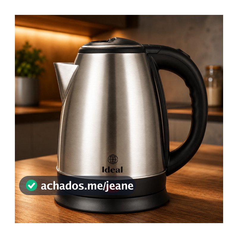 Chaleira Elétrica Inox 1,8 Litros 1000W 127V