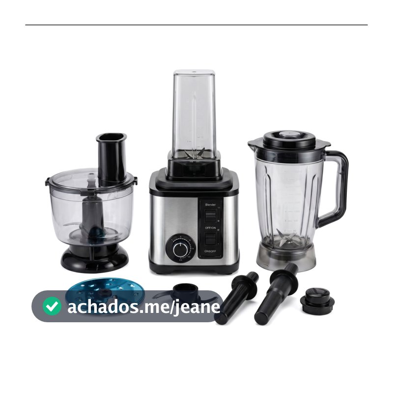 Conjunto de Processador de Alimentos Doméstico Multifuncional 6 em 1 de Alta Potência 1000W