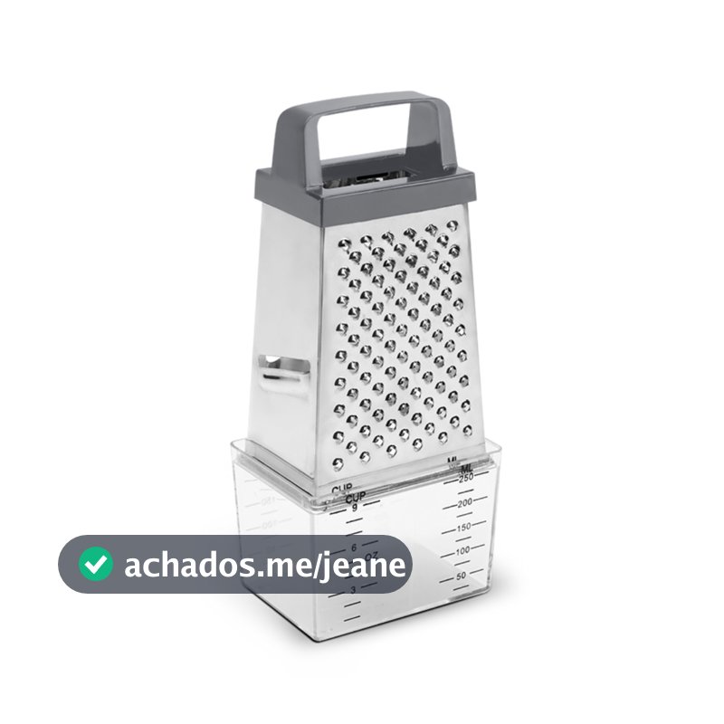 Ralador 4 Faces com Coletor - Brinox Top Pratic 20,5 cm Aço Inox