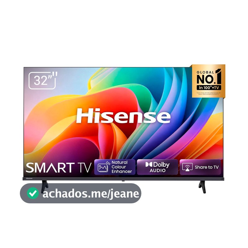 Smart Tv Hisense HD 32” 32A4NV IA HDR10 VIDAA U9