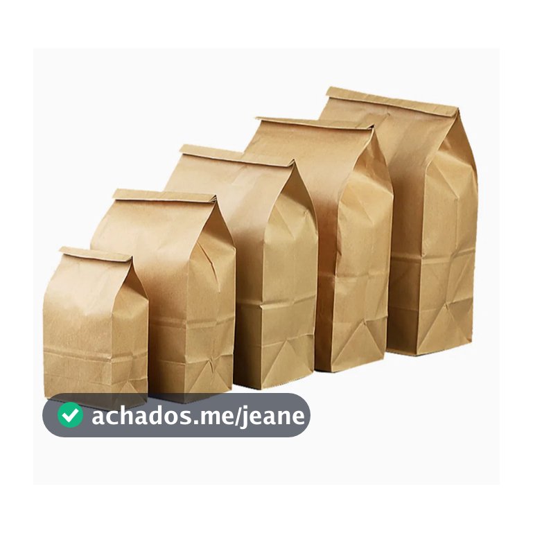 Saco Delivery Kraft SOS 100 Unds, Hambúrguer, Burguer - Liso