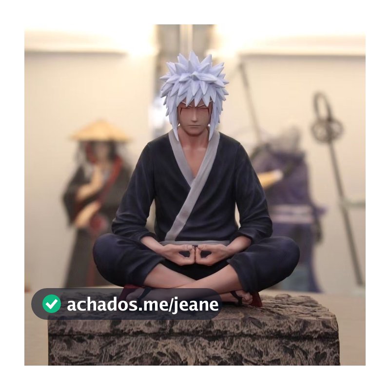 15cm Naruto O Cabelo Branco Meditação Imortal Jiraiya Modelo Figura Estátua PVC Anime Brinquedo Periférico Boneca Presen