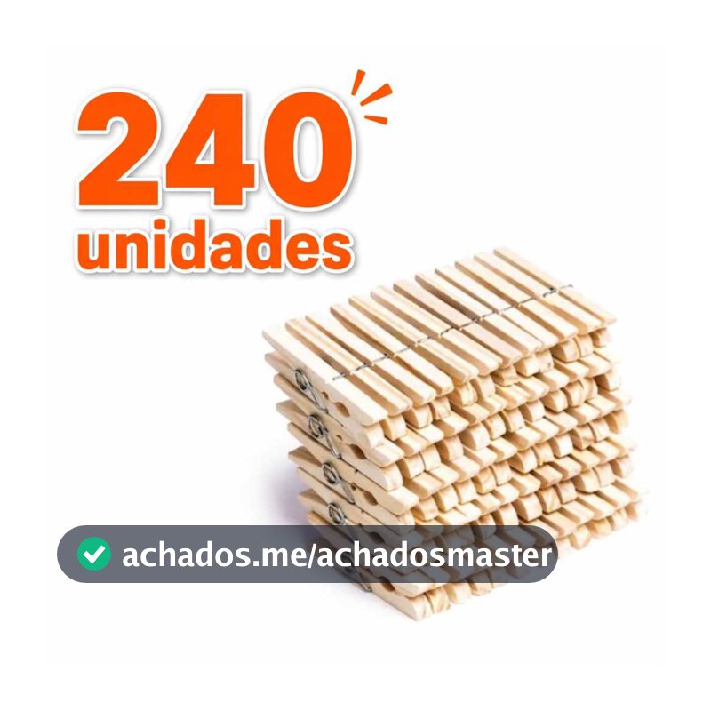 Prendedores Pregadores Roupa Madeira Artesanato 60 a 240 Unidades