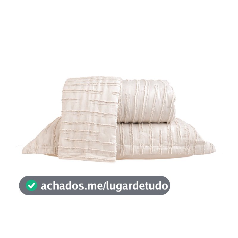 Kit Colcha Essence Tessi 3 Peças | Cobre-Leito Matelado Casal Queen King com 2 Porta-Travesseiros